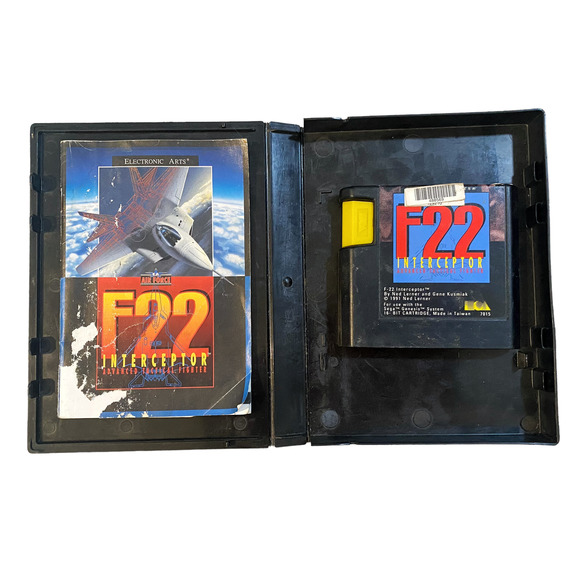 F22 Interceptor (Sega Genesis, 1991) COMPLETE -With Manual - Picture 2 of 9